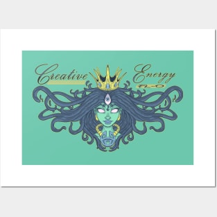 WEIRDO - Creative Energy Flo - Beauty - Full Color - Aquamarine Posters and Art